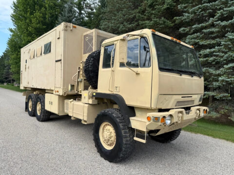 2008 Stewart &amp; Stevenson FMTV M1087a1r 6×6 Expandable Van Military Truck Diesel for sale