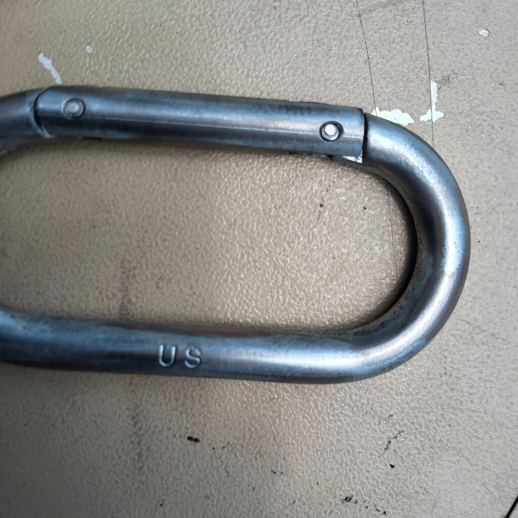 A Vintage Original US Military Vietnam Era 1972 Wyott Carabiners Vehicle tow