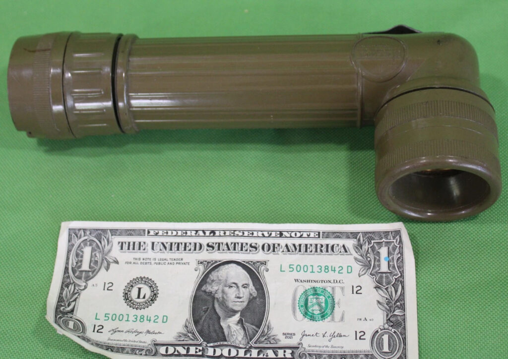 Vietnam War Era US Army Marine Flashlight in Working Condition w/ Extras