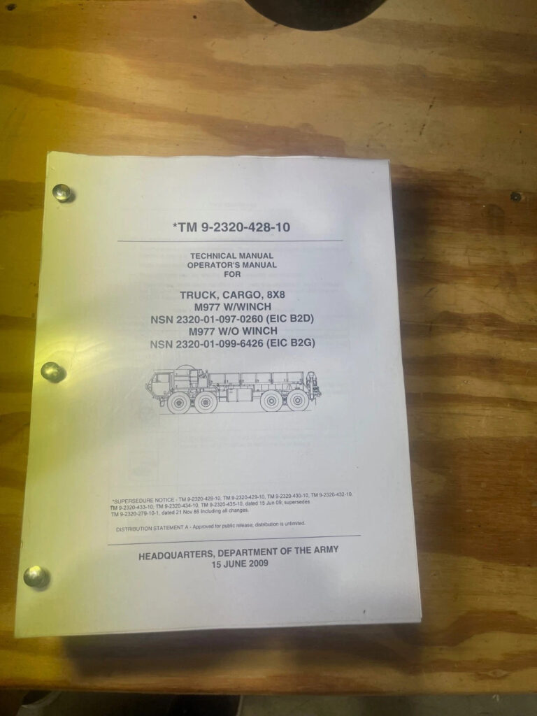 1984 Oshkosh M-985 Military Cargo Truck