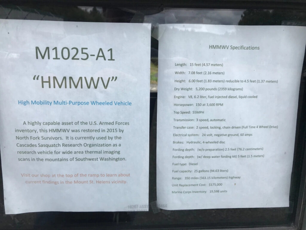 M1025a1 Hmmwv Used On Discovery Channel With M1101 Trailer