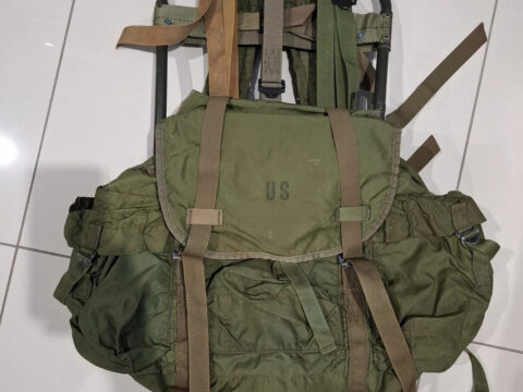 US Army Lightweight Rucksack Vietnam War Era – P65 Frame for sale