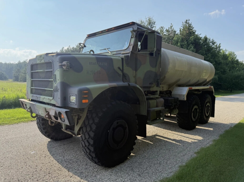 2002 Oshkosh MK23 MTVR 7 ton Water Truck 6×6 Off Road Military Tanker Cat C12