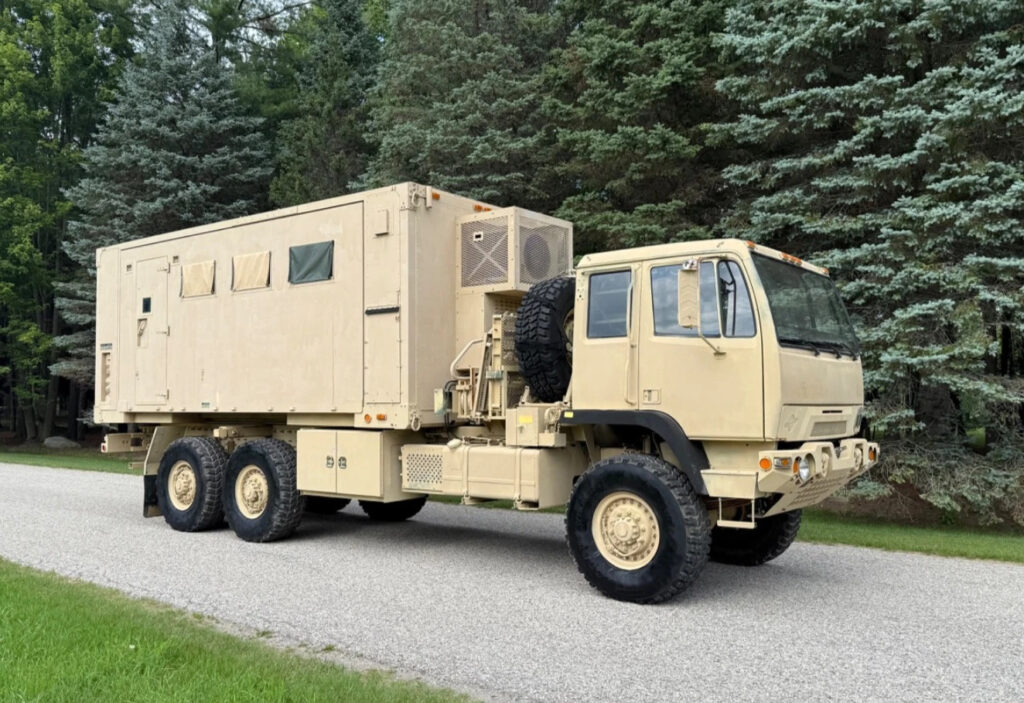 2008 Stewart & Stevenson FMTV M1087a1r M1087a1 6×6 Expandable Van Military Truck