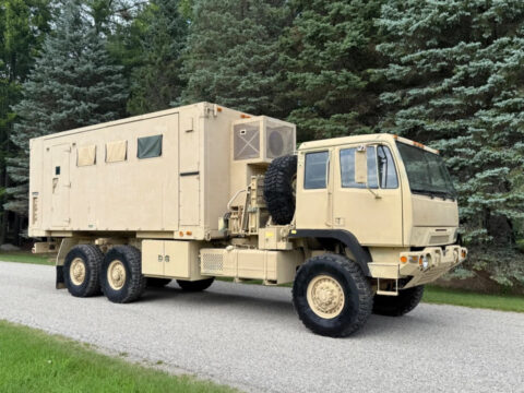 2008 Stewart &amp; Stevenson FMTV M1087a1r M1087a1 6×6 Expandable Van Military Truck for sale