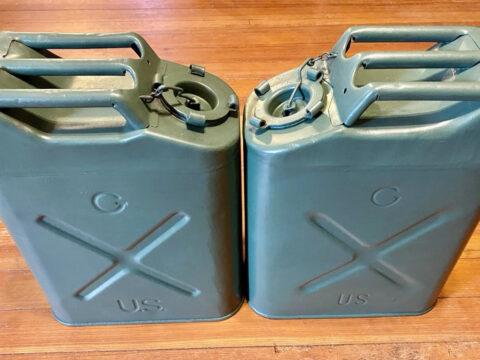 1 USMC Vintage Military Jerry CAn 5 Gallon 20-5-68 Icc-5l for sale