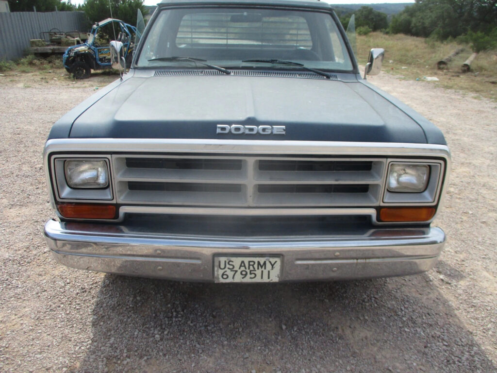 1989 1st Gen Dodge D250 3/4-Ton Pickup Truck, Ex- USAF Air Force, Runs Good, V8