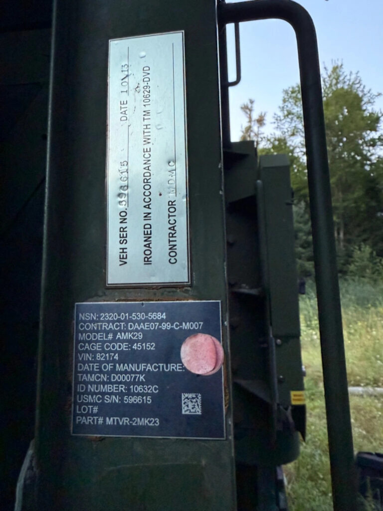 2005 Oshkosh MTVR MK29 6×6 Dump Truck Military off road Diesel