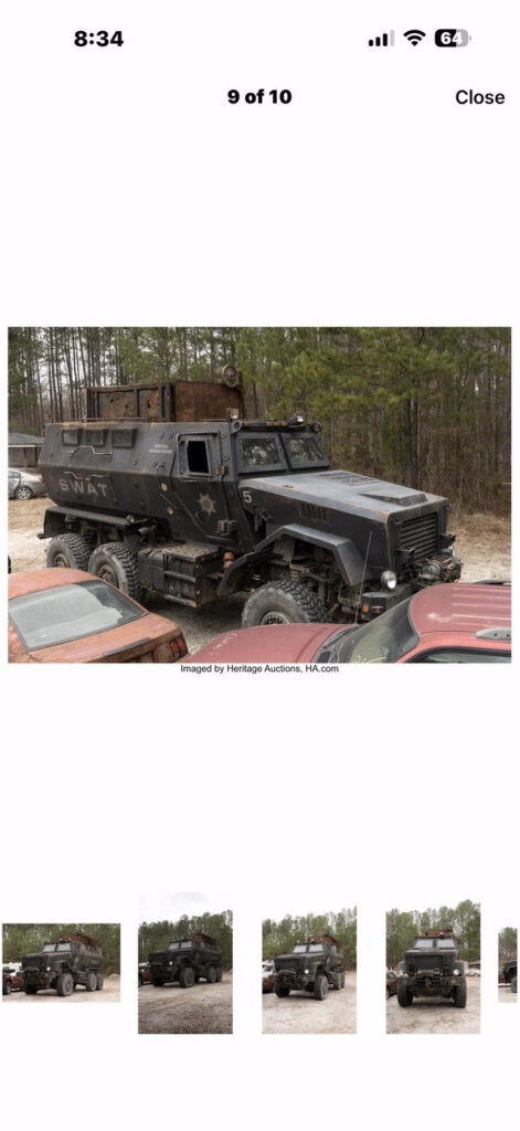 Mrap, C -MTV 6X6 Armored “cau23000 NS. No. “2355-01-1660” Registered “prop”