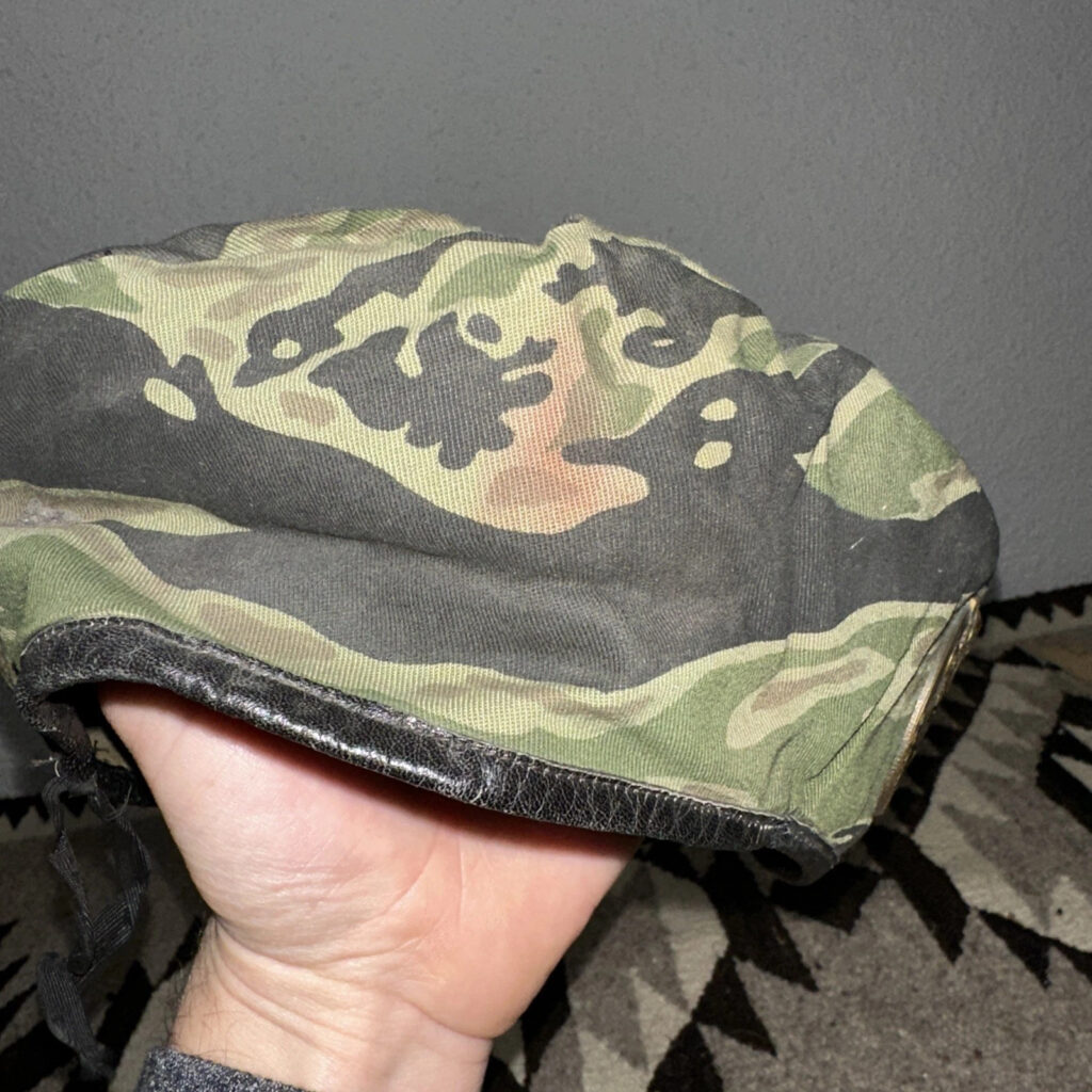 VTG Vietnam French Commando Ouragan MACV SOG JWD Tiger Stripe Camouflage Beret