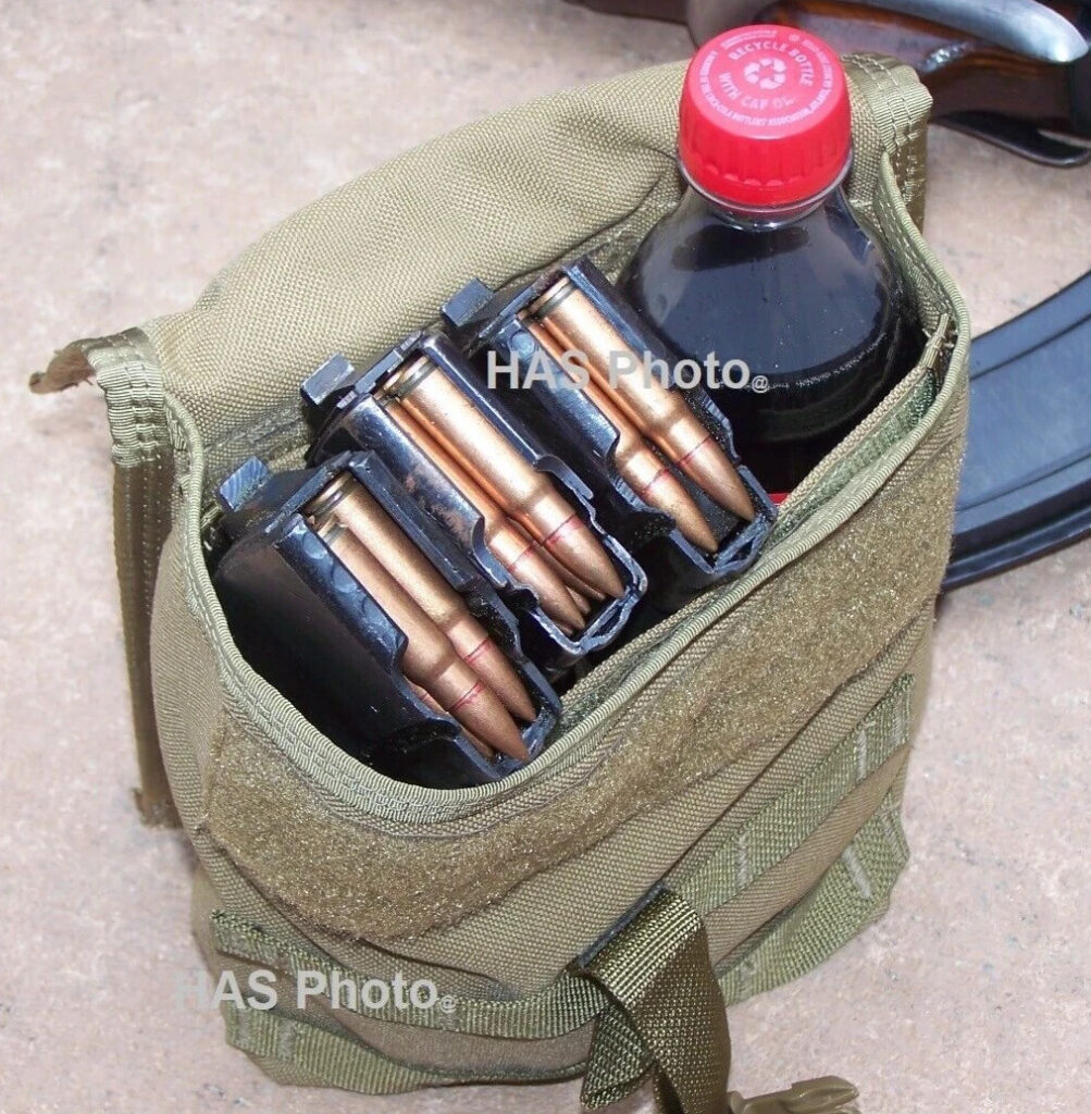 Pouch Military Magazine SAW Case Coyote 200 Rnd Molle Dump Ration Issue