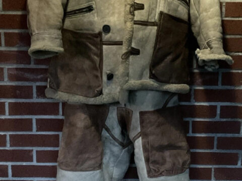 Original AAF B-7 WW2 Shearling Flight Jacket, A-6 Pants 38 R W/ Mittens READ for sale