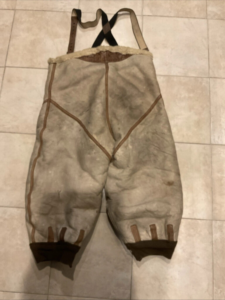 Original AAF B-7 WW2 Shearling Flight Jacket, A-6 Pants 38 R W/ Mittens READ
