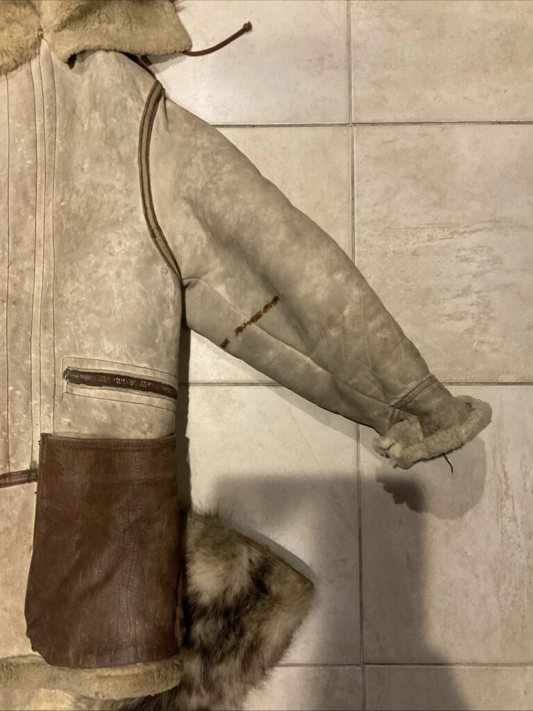 Original AAF B-7 WW2 Shearling Flight Jacket, A-6 Pants 38 R W/ Mittens READ