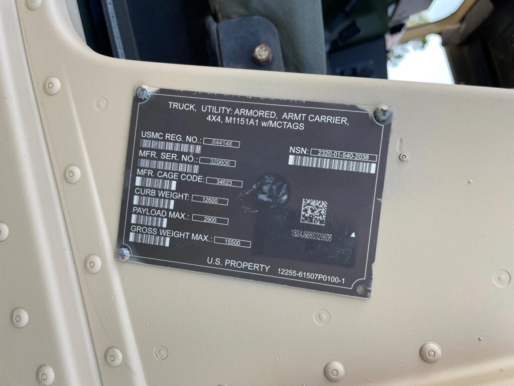 Hmmwv M1151a1 On Road Clean Title 6.5 Turbo Diesel