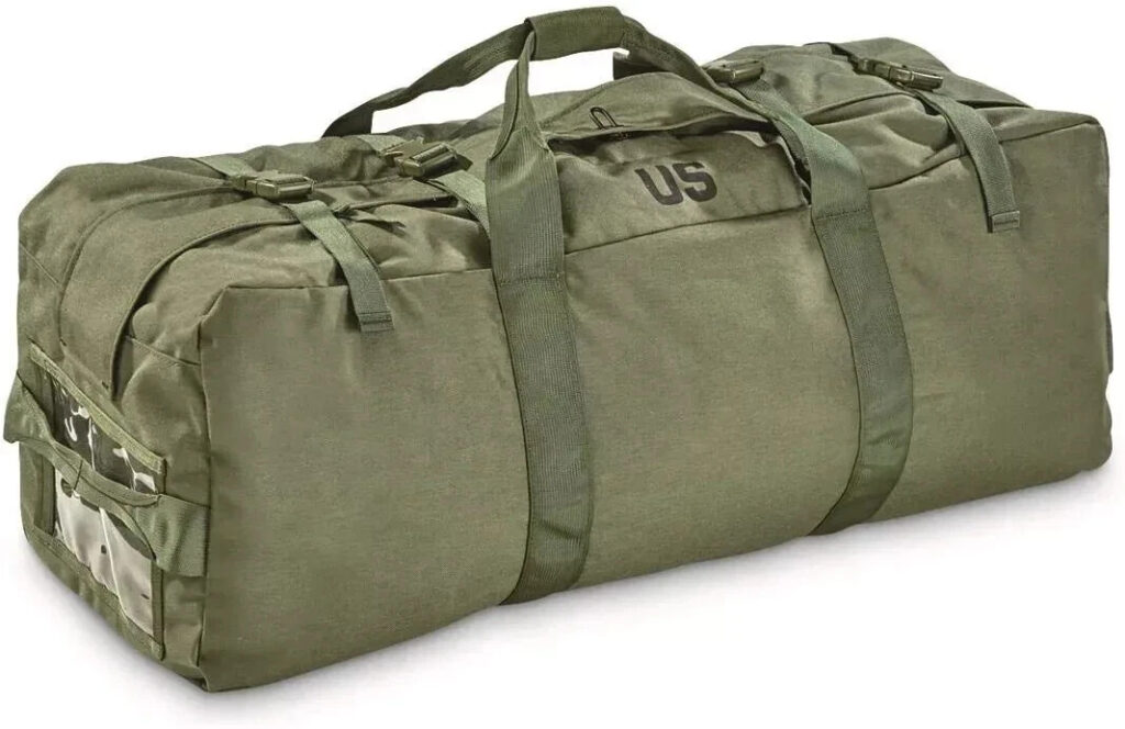 US Military Improved Duffel Bag Zippered Duffle 8465-01-604-6541 NO Paint