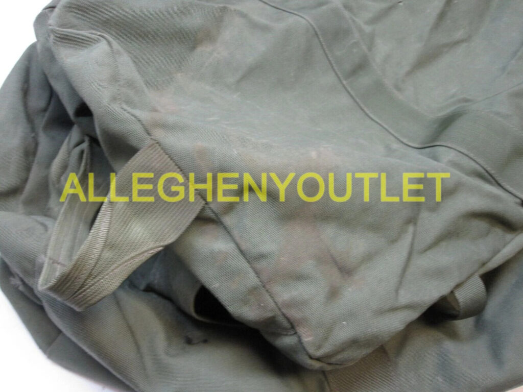US Military Improved Duffel Bag Zippered Duffle 8465-01-604-6541 NO Paint