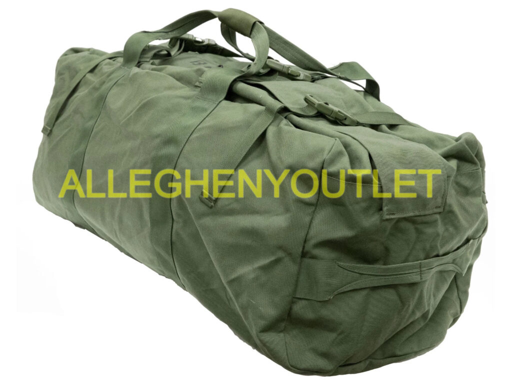 US Military Improved Duffel Bag Zippered Duffle 8465-01-604-6541 NO Paint