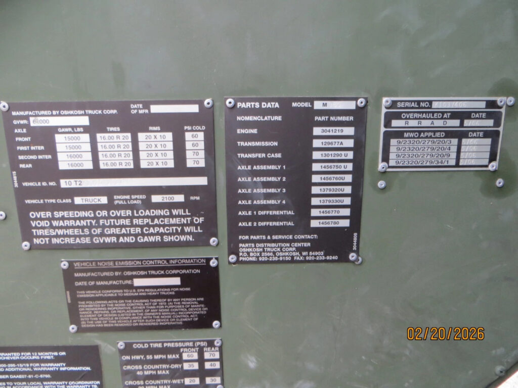1989 M985 8×8 Hemtt by Oshkosh Military Overhaul in 2006, runs Perfect Titled
