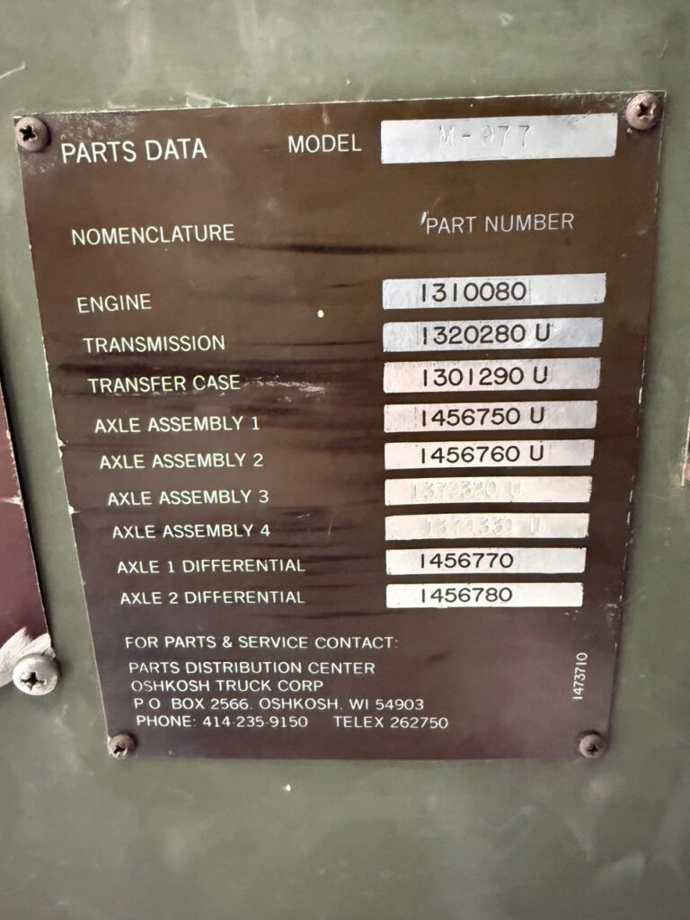 Hemtt M977 8×8 Truck