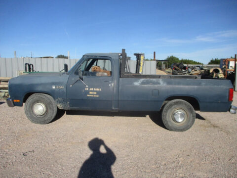 1989 1st Gen Dodge D250 3/4-Ton Pickup Truck, Ex- USAF Air Force, Runs Good, V8 for sale