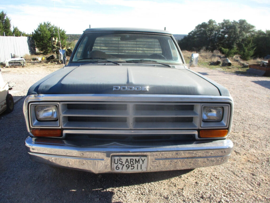 1989 1st Gen Dodge D250 3/4-Ton Pickup Truck, Ex- USAF Air Force, Runs Good, V8