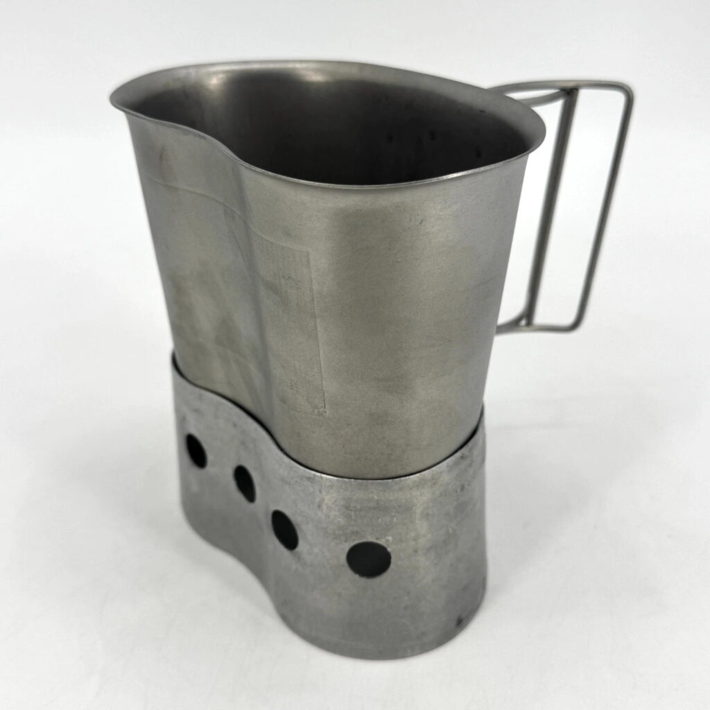 USGI US Military Issue 1 Quart Stainless Steel Metal Canteen Cup with Stove