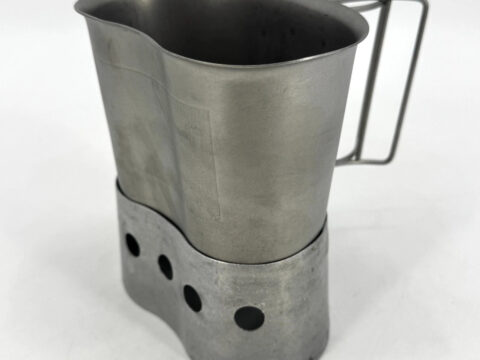 USGI US Military Issue 1 Quart Stainless Steel Metal Canteen Cup with Stove for sale