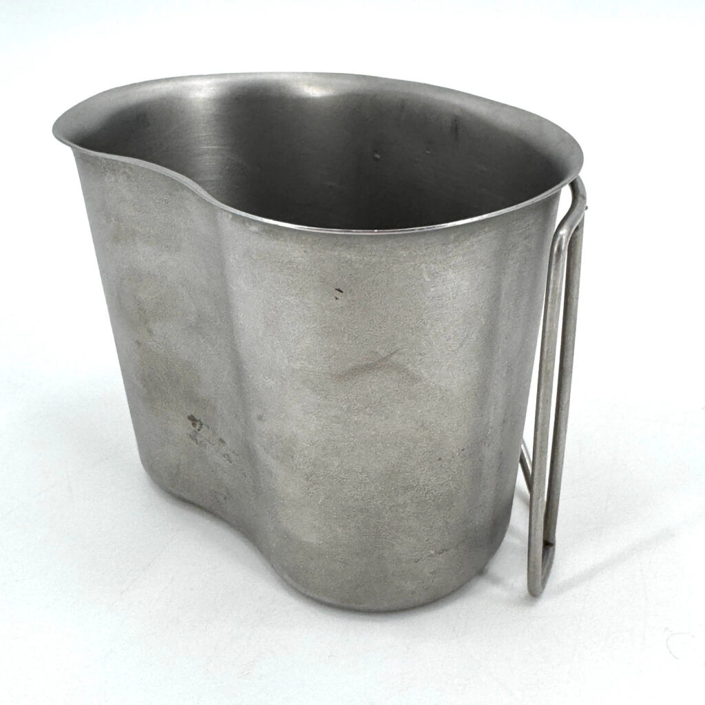 USGI US Military Issue 1 Quart Stainless Steel Metal Canteen Cup with Stove