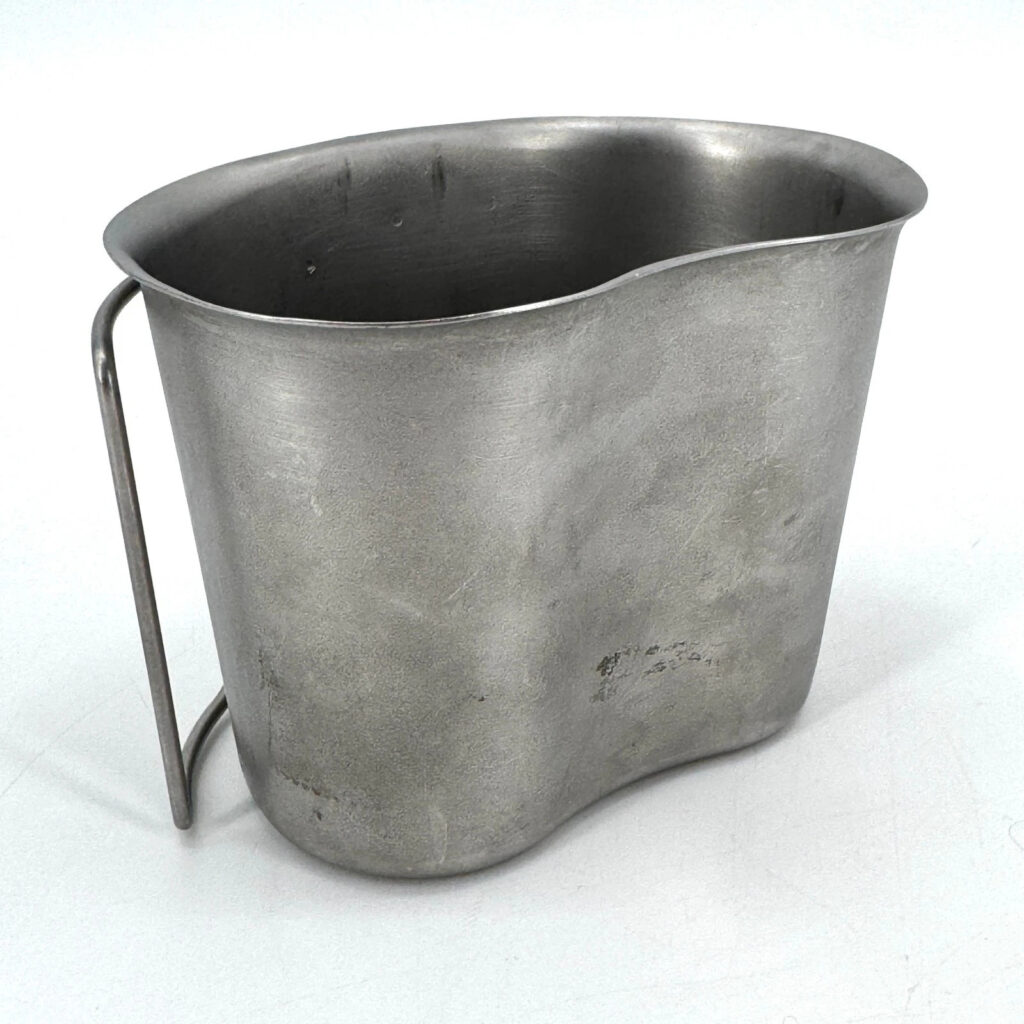 USGI US Military Issue 1 Quart Stainless Steel Metal Canteen Cup with Stove