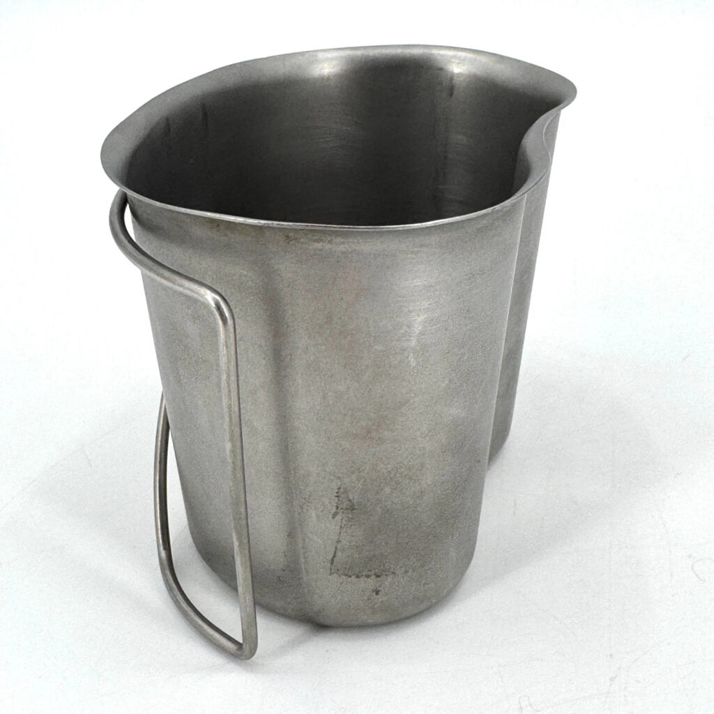 USGI US Military Issue 1 Quart Stainless Steel Metal Canteen Cup with Stove