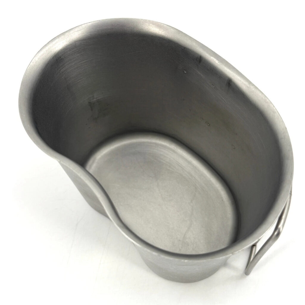 USGI US Military Issue 1 Quart Stainless Steel Metal Canteen Cup with Stove