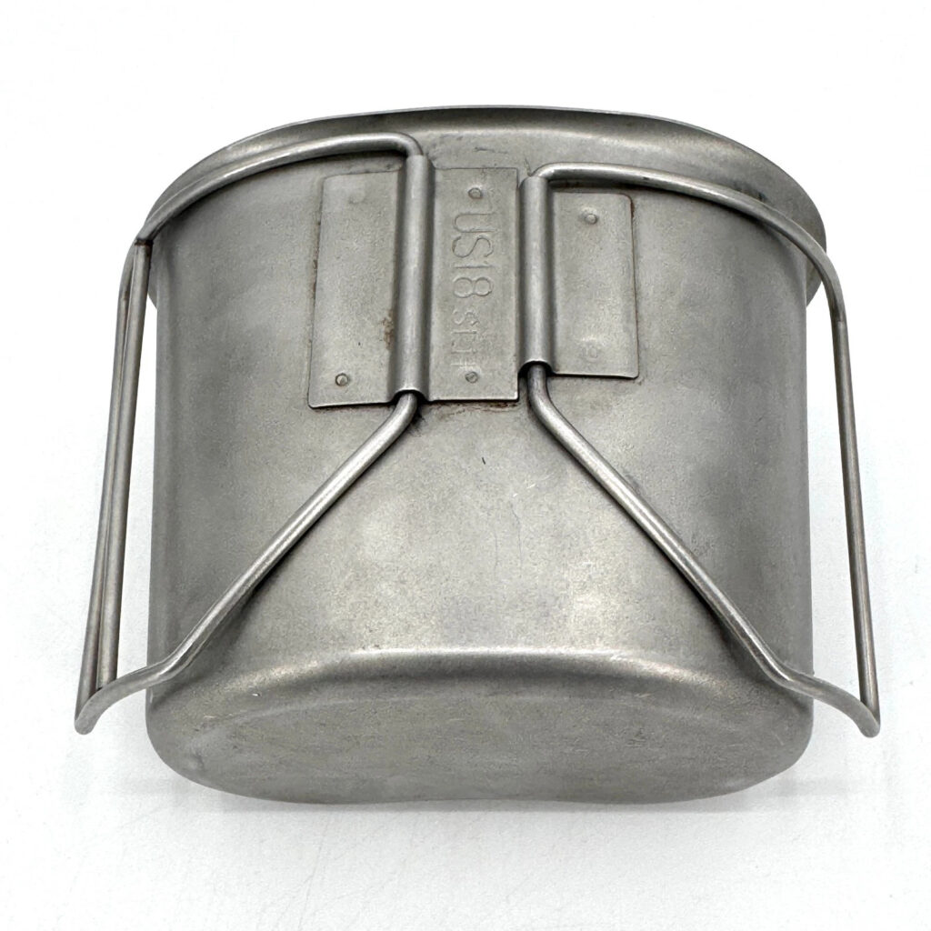 USGI US Military Issue 1 Quart Stainless Steel Metal Canteen Cup with Stove