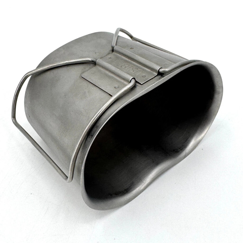 USGI US Military Issue 1 Quart Stainless Steel Metal Canteen Cup with Stove