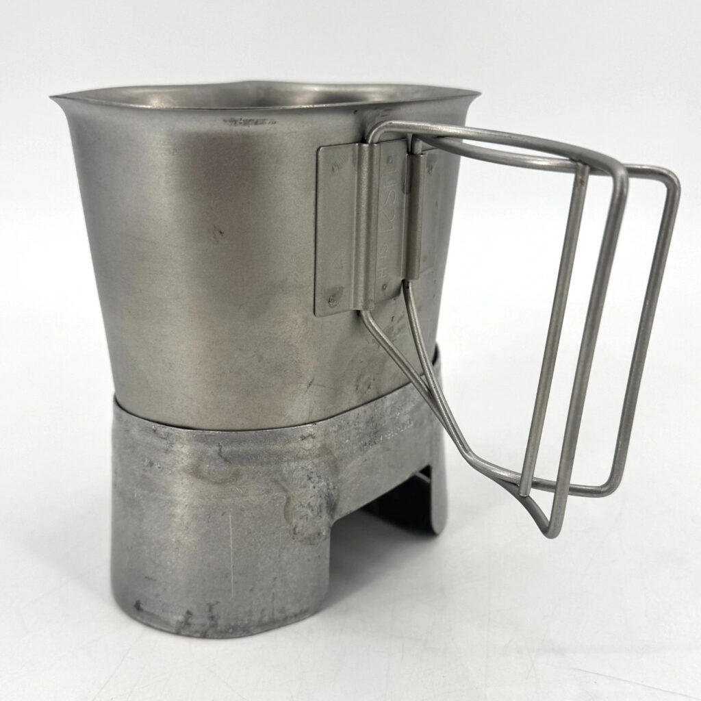 USGI US Military Issue 1 Quart Stainless Steel Metal Canteen Cup with Stove
