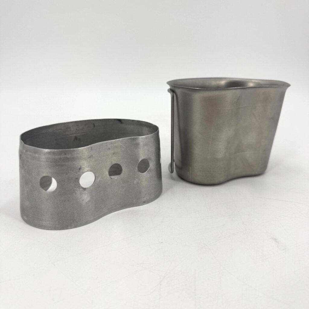 USGI US Military Issue 1 Quart Stainless Steel Metal Canteen Cup with Stove