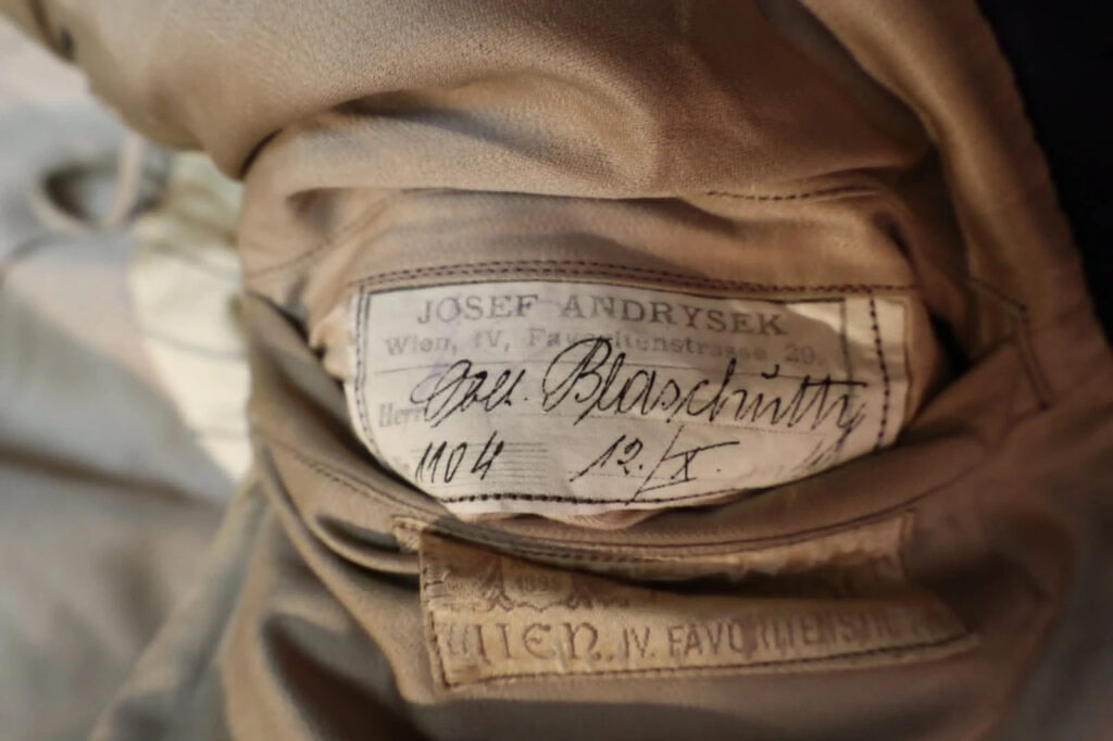 Original WWI K.u.k Austrian Officers Tunic Oberleutnant Blaschutty Far105 Rare!