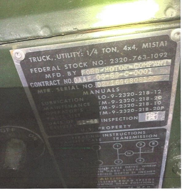 WWII Military Jeep, 14 ton