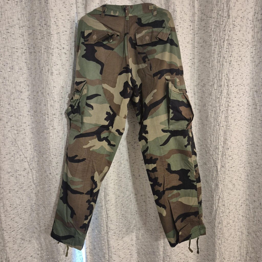 Vintage USAF Woodland Camo BDU Set Med Long Coat Reg Trousers Ripstop