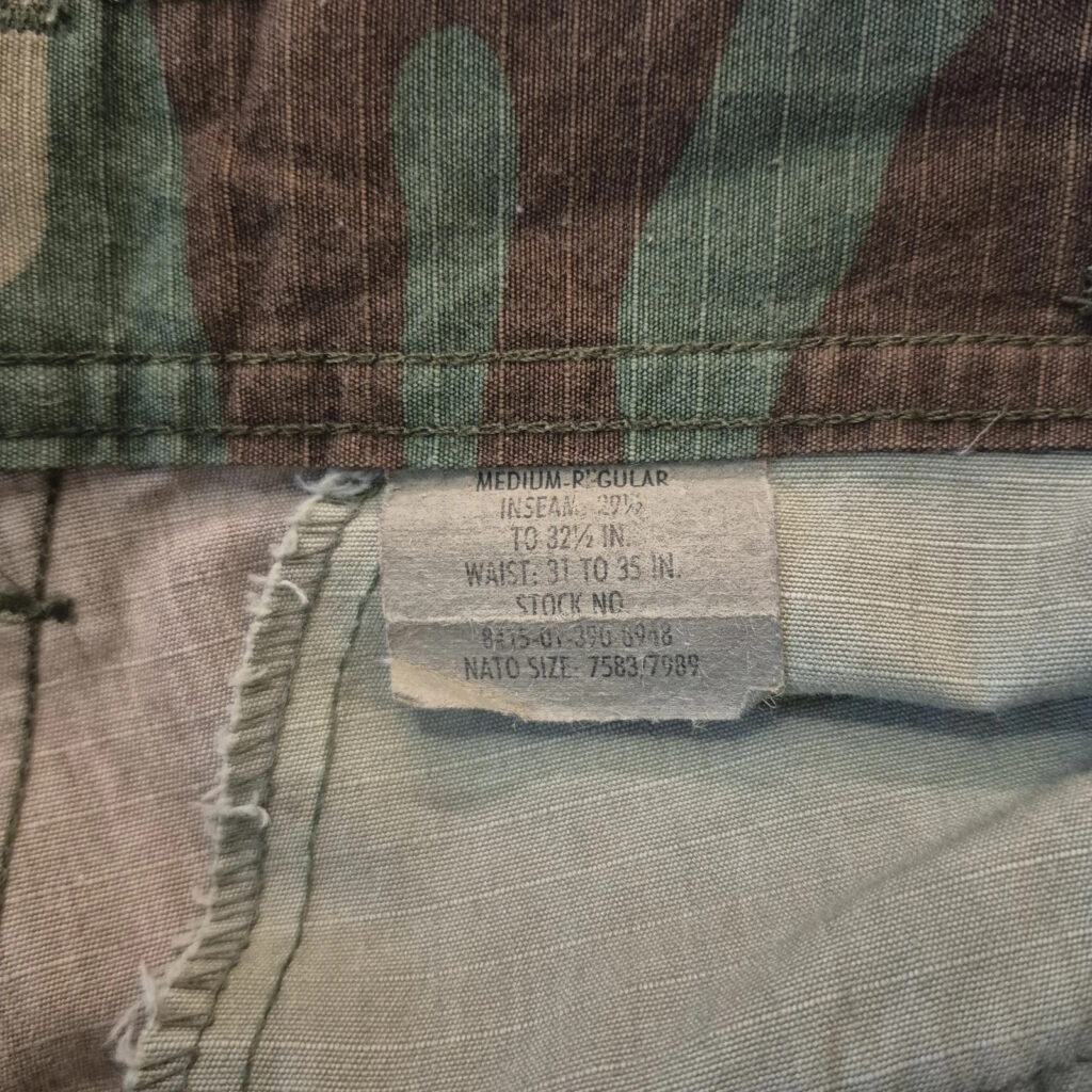 Vintage USAF Woodland Camo BDU Set Med Long Coat Reg Trousers Ripstop
