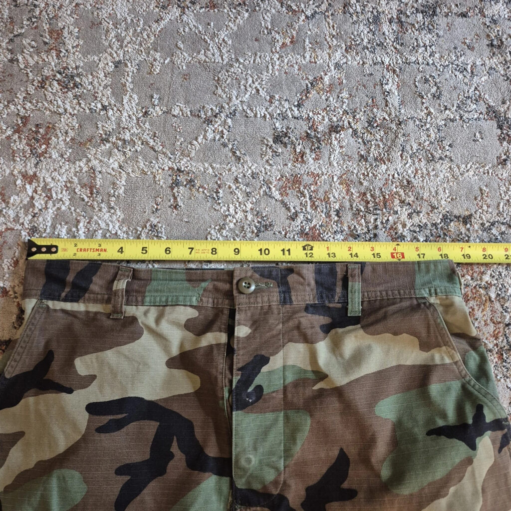 Vintage USAF Woodland Camo BDU Set Med Long Coat Reg Trousers Ripstop