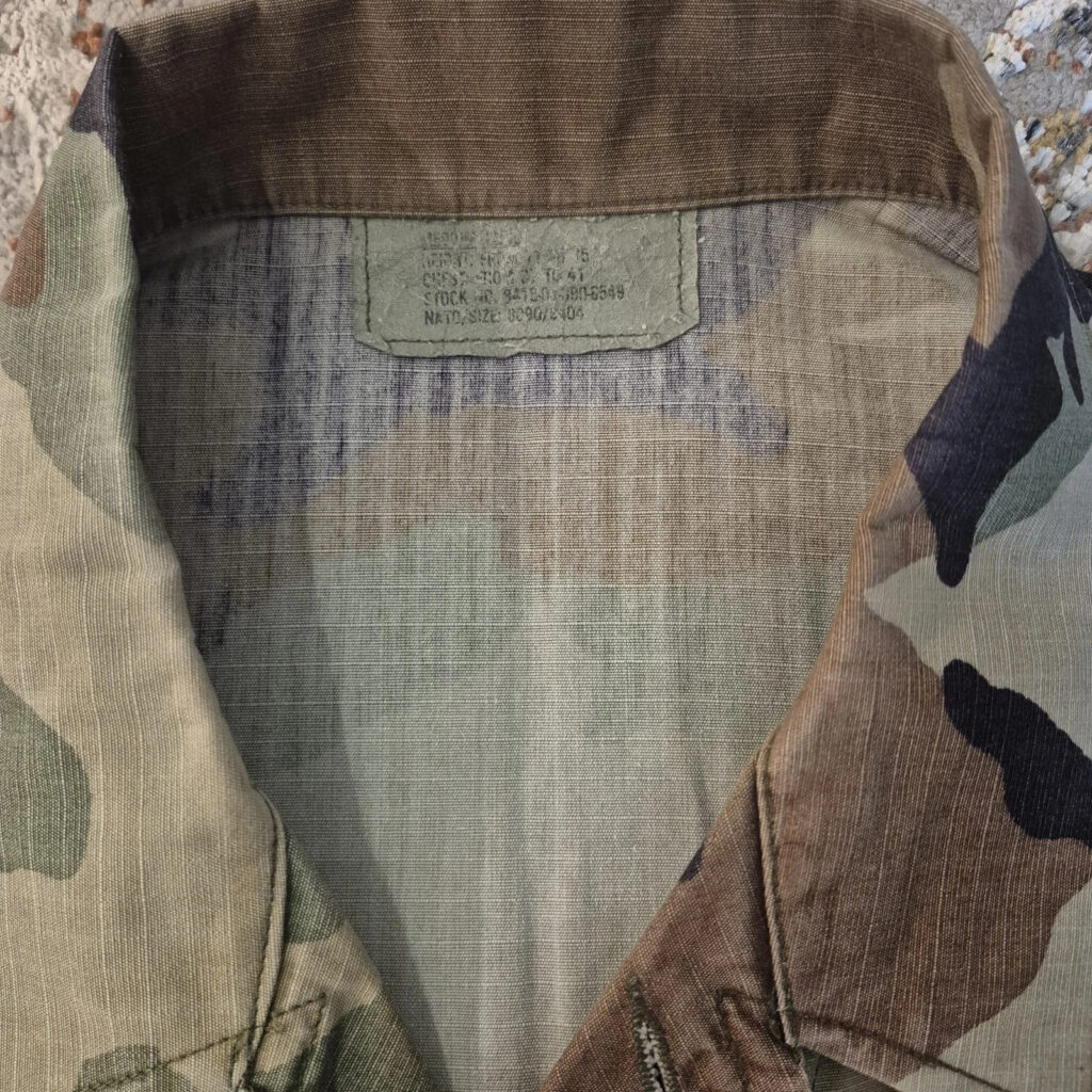 Vintage USAF Woodland Camo BDU Set Med Long Coat Reg Trousers Ripstop