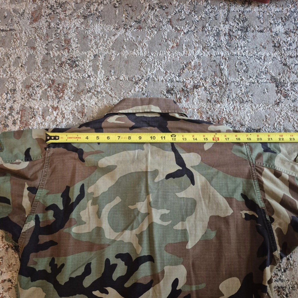 Vintage USAF Woodland Camo BDU Set Med Long Coat Reg Trousers Ripstop