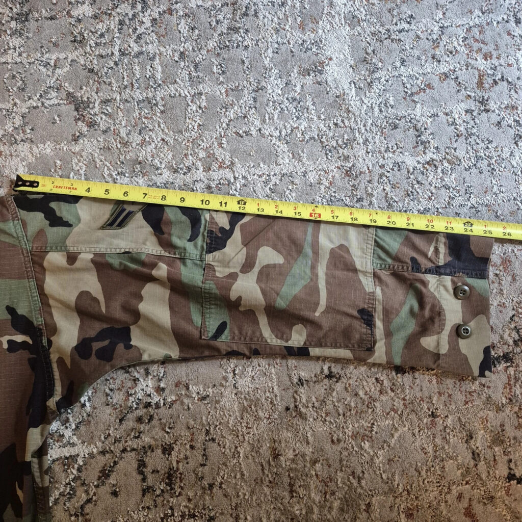 Vintage USAF Woodland Camo BDU Set Med Long Coat Reg Trousers Ripstop