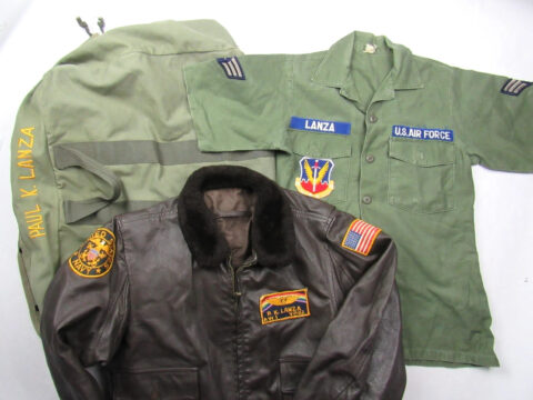 Vtg USN G-1 Flight Jacket / Shirt Bag Named Patched Lot Grouping Vp-22 Vietnam for sale